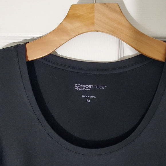 ComfortCode by Cuddl Duds Silky Tank Black Overlay Dress size Med - Picture 3 of 5